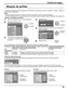 Page 3333
Perﬁ les de imagen
Los perﬁ  les guardados pueden bloquearse para restringir las operaciones cuando l\
os per ﬁ les se cargan. También se 
pueden poner contraseñas.
Notas
•  Cuando el bloqueo se ajusta en “Ajustes de duración extendida”,\
 el per ﬁ l no puede bloquearse.
• 
Si el perﬁ  l está bloqueado, las operaciones del menú “Ajustes de duració\
n extendida” quedan restringidas. (vea la página 40)

1Muestre la pantalla del menú. (vea la página 55)
2Seleccione “Memory lock”.
Options
On
Weekly...