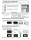 Page 47—
MULTI PIP
Modo de visualización PIP de mezcla
Apagado 1
Nivel de inserción Transparencia
Inserción 0 %
Nivel de transparencia Apagado
Configuración MULTI PIP
2/2 Configuración
MULTI DISPLAY
TEMPORIZADOR ajusteConfiguración MULTI PIPConfig. retrato
Conﬁ  guración MULTI PIP
Ajuste la función de visualización de dos pantallas que se activa \
cuando se pulsa .
Presione para seleccionar “Con ﬁ guración MULTI PIP”.
Presione para mostrar la pantalla “Con ﬁ guración MULTI PIP”.
Presione para mostrar la...