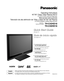 Page 1Quick Start Guide
(See page 6-15)
Guía de inicio rápido
 (vea la página 6-15)TQB2AA0796-1
Operating Instructions
42”/50” Class 720p Plasma HDTV
(41.6/49.9 inches measured diagonally)
Manual de instrucciones
Televisión de alta definición de 720p y clase 42”/50” de Plas\
ma
(41,6/49,9 pulgadas medidas diagonalmente)
Model No.
Número de modelo
TH-C42HD18
TH-C50HD18
English
Español
Please read these instructions before operating your set and retain them\
 for future reference.
The images shown in this manual...