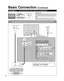 Page 1010
To connect the antenna terminal and DVD recorder or VCR
ANT OUTANT IN
TO
AUDIO
AMP
COMPONENTIN
VIDEO
IN1
2AUDIO
PROG
OUT
RPRPBY
P
RPBYR
RL
L
L
R
L
HDMI 1AV  I N
HDMI 2
S VIDEO
1
AUDIO VIDEO
D
A
B
C
Basic Connection (Continued)
Example 2Connecting DVD recorder (VCR) (To record/playback)
DVD Recorder
If this source has higher resolution through interlace 
or progressive signal, connection can be done with 
the use of Component Video or HDMI cable. (p. 12)
VCR
Connection can be done with the use of an RF...