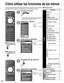 Page 2626
Menú Elemento
Ajuste
Modo surf
Idioma
Reloj
Programa canal
Dispositi. externosTítulos de entradas
Salida a monitor
Anti retención de imag
Pixel orbiter
Tiempo
Barra lateral
Barra vertical en movimientoAjuste VIERA Link
VIERA Link
Apaga control
Prende control
Altavoz inicial
Ajuste avanzado
Autoencendido
Apaga sin señal
Apaga sin operación
Reproducir tarjeta SD auto
Acerca de
Restaurar
Menú Elemento
Ajuste
SUB MENUModo surf
Configurar favorito
CC
Seleccionar títulos
Medidor de señal
Cómo utilizar las...