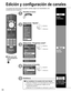 Page 3434
Edición y configuración de canales
Los ajustes del canal actual se pueden cambiar según sus necesidades \
y las 
condiciones de la recepción.
■ Pulse para salir 
de la pantalla de 
menú
Visualice el menú
Seleccione “Ajuste”.
Menú
Audio
Bloqueo
Ajuste Tarjeta SD
CC
Cronómetro Imagen
VIERA Link
 Siguiente
Seleccione
Seleccione “Programa canal”.
Ajuste 1/2
Todos
Modo surf
Idioma
Reloj
Programa canal
Dispositi. externos
Anti retención de imag
Restaurar
 Siguiente
 Seleccione
Seleccione la función
Programa...