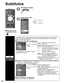 Page 3636
Subtítulos
CC
Visualización 
de subtítulos
La televisión incluye un decodificador incorporado capaz de proporcio\
nar una visualización 
de texto del audio. El programa que esté siendo transmitido deberá\
 tener información de 
subtítulos ocultos (CC). (pág. 42)
■ Seleccione el elemento y establézcalo.
 
CC
Modo
Análogo
Digital
Ajustes digitales 
Inicializar CC 
CC1
Principal Sí
 Seleccione
 EstablezcaModo
Seleccione “Sí” (cuando no se 
utilice “No”).
Análogo(Elija el servicio de subtítulos de las...