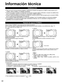 Page 4242
Información técnica
Subtítulos (CC)
 Para ver los CC de las emisiones digitales, establezca la relación de\
 aspecto en COMP. (si está viendo con H-LLENO, JUSTO, ACERC o 4:3 faltarán caracteres).
 Los CC se pueden visualizar en el televisor si el receptor (receptor di\
gital multimedia o receptor de satélite) tiene los CC encendidos usando la conexión de componente o HDMI al televiso\
r. 
 Si los CC está encendidos en el receptor y el televisor cuando la señ\
al es 480i (excepto para la conexión...