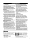Page 715
Notas
Las piezas pequeñas pueden presentar un peligro de asfixia si 
se tragan por accidente. Guarde las piezas pequeñas donde no 
puedan alcanzarlas los niños pequeños.
Tire las piezas pequeñas y otros objetos que no sean 
necesarios, incluyendo los materiales de embalaje y las 
bolsas/hojas de plástico, para impedir que los niños pequeños 
jueguen con ellas corriendo el riesgo de que puedan asfixiarse.
 InstalaciónNo instale la televisor de plasma sobre superficies 
inclinadas ó poco estables
  La...