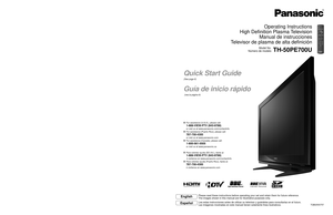 Page 1HD3D Sound ViVAPanasonic Consumer Electronics
Company,
Division of Panasonic Corporation
of North America
One Panasonic Way, Secaucus
New Jersey 07094 U.S.A.Panasonic Puerto Rico, Inc.
Ave. 65 de Infanteria, Km. 9.5
San Gabriel Industrial Park
Carolina, Puerto Rico 00985Panasonic Canada Inc.
5770 Ambler  Drive
Mississauga, Ontario
L4W 2T3 CANADA
©
 2007 Panasonic Corporation of North America. All Rights Reserved.
©
 2007 Panasonic Corporation of North America. Todos los Derechos Reservados.Printed in...