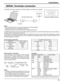 Page 1111
Connections
SERIAL Terminals connection
Notes:
•  Use the RS-232C cable to connect the computer to the Plasma Display.
•  The computer shown is for example purposes only.
•  Additional equipment and cables shown are not supplied with this set.
The SERIAL terminal conforms to the RS-232C interface speciﬁ cation, so that the Plasma Display can be controlled by a 
computer which is connected to this terminal.
The computer will require software which allows the sending and receiving of control data which...