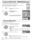 Page 2828
Puesta de HORA ACTUAL / TEMPORIZADOR ajuste
Puesta de HORA ACTUAL
El temporizador puede encender o apagar la pantalla de plasma.
Antes de intentar ajustar el temporizador, conﬁ rme HORA ACTUAL y haga el ajuste necesario. 
Luego ajuste el Hora de ENCENDIDO / Hora de APAGADO.
Pulse para visualizar la pantalla de menú
Conﬁ guración.
Presione para seleccionar
TEMPORIZADOR ajuste o Puesta
de HORA ACTUAL.
Presione para visualizar la pantalla TEMPORIZADOR 
ajuste o la pantalla Puesta de HORA ACTUAL....