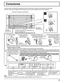 Page 99
Conexiones
1 2 
1 
2 
1 
2 
SERIAL  PC    IN 
AUDIO 
SLOT1 SLOT3 
P R /C R /R P B /C B /B Y/G AUDIO R L COMPONENT/RGB IN 
SLOT2
AUDIO DVI-D IN 
Terminales
SPEAKERS (R)
Terminales
SPEAKERS (L)
– Bandas de ﬁ jación de cables
Asegure cualquier exceso de los cables con las bandas según sea necesario. Cuando conecte los altavoces, asegúrese de utilizar solamente los altavoces opcionales recomendados.
Consulte el manual de instalación de los altavoces para conocer detalles acerca de la instalación.
Altavoces...