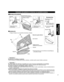 Page 87
Guía de inicio 
rápido
 Accesorios/Accesorio  opcional
A
a
b
B
Precaución
No utilice ningún otro televisor ni pantalla que no sea uno de los suministrados en el embalaje.
• En caso de no ser asi, Ia unidad puede caerse y dañarse, pudiendo sufrir daños personales.
No utilice el pedestal si está doblado, partido ó, está roto.
• Si utiliza un pedestal roto, puede dañarse todavía más y puede resultar usted dañado. Llame a la tienda donde lo 
compró, Io antes posible.
Durante la instalación, asegúrese de...