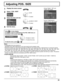 Page 3131
Adjusting POS. /SIZE
Notes:Unadjustable items are grayed out.
Adjustable items differ depending on the input signal and the display mode.
Adjustment details are memorized separately for different input signal formats. (Adjustments for component signals 
are memorized for 525 (480) / 60i · 60p, 625 (575) /  50i · 50p, 1125 (1080) / 60i · 50i · 60p · 50p · 24p · 25p · 30p\
 · 24sF, 
1250 (1080) / 50i, 750 (720) /  60p · 50p each, and RGB/PC/Digital signals are memorized for each frequency.) 
If a “Cue”...