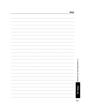 Page 5353
FAQs, etc.
Note
 Limited Warranty (for Canada) 