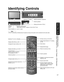 Page 1717
Quick Start Guide
 Identifying  Controls Basic Connection (TV + Home Theater + DVD Recorder)
-
SUBSUBMENUMENU
-
Identifying Controls
• The TV consumes a limited amount of power as long as the power cord is inserted into the wall outlet.
Note
Switches TV to On or Standby
Displays Main Menu (p. 26)
Changes the input mode (p. 24)
Displays Sub Menu (p. 20, 28)
Colored buttons 
(used for various functions)
(for example p. 22, 35)
Channel up/down
Changes aspect ratio (p. 21)
Operates the Favorite channel...