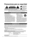 Page 44
ADVERTENCIA:  Para reducir el riesgo de sufrir una descarga eléctrica\
, no retire 
la cubierta ni el panel posterior. En el interior no hay piezas que deba reparar el 
usuario. Solicite las reparaciones al personal de servicio calificado.
Precauciones para su seguridad
1)  Lea estas instrucciones.
2)  Guarde estas instrucciones.
3)  Cumpla con todas las advertencias.
4)  Siga todas las instrucciones.
5)  No utilice este aparato cerca del agua.
6)  Limpie el aparato solamente con un paño seco.
7)  No...