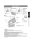 Page 77
Quick Start 
Guide
 Accessories/Optional Accessory
A
a
b
B
Caution
Do not use any television or displays other than those given in this Operating Instructions.
• Otherwise the TV may fall over and become damaged, and personal injury may result.
Do not use the pedestal if it becomes warped or physically damaged.
• If you use the pedestal while it is physically damaged, personal injury may result. Contact your nearest Panasonic 
Dealer immediately.
During set-up, make sure that all screws are securely...