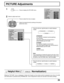 Page 2929
PICTURE
NORMALIZE
PICTURE MENU
BRIGHTNESS
COLORSTANDARD
0
0
TINT
COLOR TEMPNORMAL
ADVANCED SETTINGSON PICTURE0
0
0
SHARPNESS
NORMAL
 Helpful Hint (    / NORMALIZE Normalization)
PICTURE
NORMALIZE
PICTURE  MENU
BRIGHTNESS
COLORSTANDARD
0
0
TINT
COLOR  TEMPNORMAL PICTURE20
0
0
SHARPNESS
NORMAL
PICTURE Adjustments
1
2Press to display the PICTURE menu.
Select to adjust each item.
Press to select the menu to adjust.
Select the desired level by looking at the picture
behind the menu.
PICTURE
STANDARD...