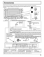 Page 99
SERIALPC    IN
AUDIO
SLOT1 SLOT2SLOT3
VIDEO INVIDEO OUTPR/CR/R PB/CB/BY/GAUDIORLCOMPONENT/RGB INAUDIO
INRLAVS VIDEO IN
12
13
2
1
2
1
2
Cuando conecte los altavoces, asegúrese de utilizar solamente los altavoces opcionales recomendados.
Consulte el manual de instalación de los altavoces para conocer detalles acerca de la
instalación.
Altavoces (Accesorios opcionales)
Conexiones
Terminal
SPEAKER (R)
Terminal
SPEAKER (L)
– Fijación del cable de alimentación de CA
Nota:La clavija de alimentación mostrada...