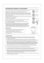 Page 7INFORMACION GENERAL DE SEGURIDAD
PRECAUCION:
1. Debe utilizarse solo para ventilacion general. No usar para
escape materiales peligrosos o explosivos y vapores.
2. No debe utilizase en areas de cocina. (Fig. B)
3. Este producto debe estar instalado adecuadamente con
descarga a tierra.45o45o
Fig. B
(area de cocina)
No instalar sobre o
dentro de esta area.
Equipo de
CocinaPiso
E. Los ventiladores entubados deben estar siempre ventilados hacia el exterior.
ADVERTENCIAS :
Para reducir el riesgo de fuego,...