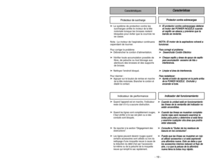 Page 19Caractéristiques
C
Ca
ar
ra
ac
ct
te
er
rí
ís
st
ti
ic
ca
as
s 
 
Protecteur de surcharge
P
Pr
ro
ot
te
ec
ct
to
or
r 
 c
co
on
nt
tr
ra
a 
 s
so
ob
br
re
ec
ca
ar
rg
ga
as
s
➢
➢E
El
l 
 p
pr
ro
ot
te
ec
ct
to
or
r 
 c
co
on
nt
tr
ra
a 
 s
so
ob
br
re
ec
ca
ar
rg
ga
as
s 
 d
de
et
ti
ie
en
ne
e
e el
l 
 m
mo
ot
to
or
r 
 d
de
el
l 
 P
PO
OW
WE
ER
R 
 N
NO
OZ
ZZ
ZL
LE
E 
 c
cu
ua
an
nd
do
o
e el
l 
 c
ce
ep
pi
il
ll
lo
o 
 s
se
e 
 a
at
ta
as
sc
ca
a 
 y
y 
 p
pr
re
ev
vi
ie
en
ne
e 
 q
qu
ue
e 
 l
la
a
b...