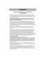 Page 47- 47 -
WARRANTY
Panasonic Platinum Series Vacuum Cleaner
Limited Warranty
Panasonic Consumer Electronics Company (collectively referred to as “the warrantor”)
will repair this product with new or refurbished parts free of charge, in the U.S.A. or
Puerto Rico for two (2) years from the date of original purchase in the event of a defect
in materials or workmanship.
This Limited 
Warranty Excludes both Labor and Parts for the following items
which require normal replacement: Disposable Dust Bag, Filters,...