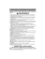 Page 7Instrucciones importantes de seguridad
Para reducir el riesgo de incendio, choque eléctrico, lesiones: Cuando use su
aspiradora, precauciones básicas deben seguirse siempre, incluyendo las
siguientes:
ADVERTENCIA
1. Leatodas las instrucciones en este manual antes de armar o usar su aspiradora.
2. Usesu aspiradora solamente como se describe en este manual. Use solamente con
accesorios Panasonic recomendados.
3. Desconectela fuente de electricidad antes de hacer el servicio o limpiar el área del
cepillo....