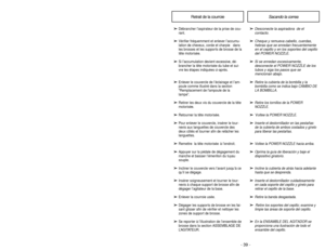 Page 39- 18 -- 39 -
F FE
EA
AT
TU
UR
RE
ES
S
O
Ov
ve
er
rl
lo
oa
ad
d 
 P
Pr
ro
ot
te
ec
ct
to
or
r
➢
➢T
Th
he
e 
 o
ov
ve
er
rl
lo
oa
ad
d 
 p
pr
ro
ot
te
ec
ct
to
or
r 
 s
st
to
op
ps
s 
 t
th
he
e
P PO
OW
WE
ER
R 
 N
NO
OZ
ZZ
ZL
LE
E 
 m
mo
ot
to
or
r 
 w
wh
he
en
n 
 t
th
he
e
b br
ru
us
sh
h 
 j
ja
am
ms
s 
 a
an
nd
d 
 p
pr
re
ev
ve
en
nt
ts
s 
 b
be
el
lt
t
b br
re
ea
ak
ka
ag
ge
e.
.
N NO
OT
TE
E:
: 
  
 C
Ca
an
ni
is
st
te
er
r 
 m
mo
ot
to
or
r 
 w
wi
il
ll
l 
 c
co
on
nt
ti
in
nu
ue
e 
 t
to
o
r ru...