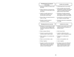 Page 29- 29 -
1)
➢ ➢
Step on handle release pedal to
change handle position.4)
➢ ➢
Use low position for cleaning under
furniture.3)
➢ ➢
Move vacuum to middle position for
normal use.2)
➢ ➢
Move vacuum to upright position for
storage and tool use.
Handle Adjustments
NOTE: To reduce the risk of electrical shock, this vacuum has a polarized plug, one
blade is wider than the other. This plug will fit in a polarized outlet only one way. If
the plug does not fit fully in the outlet, reverse the plug. If it still does...