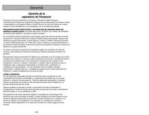 Page 48- 5 -
- 48 -
When using vacuum cleaner, basic precautions should always
be followed, including the following:
R RE
EA
AD
D 
 A
AL
LL
L 
 I
IN
NS
ST
TR
RU
UC
CT
TI
IO
ON
NS
S 
 B
BE
EF
FO
OR
RE
E 
 U
US
SI
IN
NG
G 
 T
TH
HI
IS
S 
 V
VA
AC
CU
UU
UM
M 
 C
CL
LE
EA
AN
NE
ER
R
W
WA
AR
RN
NI
IN
NG
G
To reduce the risk of fire, electrical shock, injury:
1 1.
.D
DO
O 
 N
NO
OT
T
leave vacuum cleaner plugged in. Unplug from outlet when not in
use and before servicing.
2 2.
.
To reduce the risk of fire or electric...