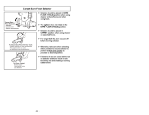 Page 22- 22 -- 31 - Bac à poussière
Ensamble del compartimiento
del polvo.
Couvercle
➢Le filtre primaire loge dans le couvercle.
Filtre primaire
➢Le filtre emprisonne les saletés et les
débris aspirés.
Tamis filtrant
➢Le tamis emprisonne les plus grosses
particules de saletés et de débris, les
empêchant ainsi de se rendre au filtre
et de lendommager.
Bac à poussière
➢Capte les saletés et les débris aspirés.
Cubierta del compartimiento del polvo
➢La cubierta del compartimiento contiene
el filtro primario.
Filtro...