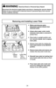 Page 34- 34 -
Removing and Installing Lower Plate
WARNINGElectrical Shock or Personal Injury Hazard
Disconnect the electrical supply before servicing or cleaning the vacuum cleaner.
Failure to do so could result in electrical shock or personal injury from vacuum
cleaner suddenly starting.
➢ ➢
Before servicing any parts,
disconnect vacuum cleaner from
electrical outlet.
➢ ➢
Always place paper under nozzle
whenever lower plate is removed to
protect floor.
➢ ➢
Place body in upright position and
turn vacuum cleaner...