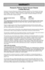 Page 49- 49 -
WARRANTY
Panasonic Platinum Series Vacuum Cleaner
Limited Warranty
Panasonic Consumer Electronics Company (collectively referred to as the warrantor) will repair
this product, in the event of a defect in materials or workmanship, with new or refurbished parts
free of charge, in the U.S.A. or Puerto Rico, for the length of the period indicated on the chart
below, from the date of original purchase.
P
ARTSLABORAll Parts (except motors)Two (2) Years Two (2) Years
MotorsFive (5) Years Two (2) Years...