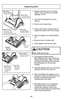 Page 44- 44 -
Replacing Belt
Side Latch
Loquet latérale
Pestillo laterale
Nozzle Cover
Couvercle de la
tête daspiration
Cubierta de la boquillaRear Latch
Loquet arrière
Pestillo traseroSide Latch
Loquet latérale
Pestillo laterale
Belt
Correa Courroie
Agitator
Agitateur
Agitador
End Cap
Tapa del
extremo Bouchon
Motor Shaft
Eje del motor Arbre du moteur
Belt Groove
Rainure de
la courroie
Polea para
correa
➢Replace belt whenever a burning
rubber smell caused by excessive
slippage occurs.
➢Turn off and unplug the...