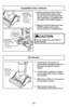 Page 32- 32 -
Carpet/Bare
Floor SelectorControl para
alfombra/
sin alfombra Sélecteur tapis/
plancher
CARPET
FLOOR
CARPET
FLOORCarpet/Bare
Floor Selector
Control para alfombra/
sin alfombra Sélecteur tapis/
plancher
➢ Selector should be placed down in
the FLOOR position when using
vacuum cleaner on bare floors and
when using tools. The agitator does
not rotate in the FLOOR  position.
➢ Selector should be placed up in the
CARPET position when using
vacuum cleaner on carpeted floors.
Carpet/Bare Floor Selector...