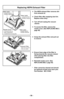 Page 50- 50 -
Replacing HEPA Exhaust Filter
➢The HEPA exhaust filter removes dirt
from exhaust air. 
➢ Check filter after emptying dust bin.
Replace when dirty.*
➢ Turn off and unplug the vacuum
cleaner.
➢ To access the filter, remove the
nozzle cover. (See REPLACING BELT,
page 48)
➢ Grasp the exhaust filter and pull out
to remove.
➢ Ensure foam edge of the filter is
facing towards the vacuum cleaner
when placing filter into filter
compartment.
➢ Reinstall nozzle cover. (See
REPLACING BELT, page 48)
* Filter...