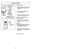 Page 42- 27 -
- 42 -
Cleaning Pre-Filter
➢
➢
Empty dust bin. 
➢
➢ Rotate dust bin lid assembly counter-
clockwise (as indicated on the lid),
and lift off.
➢ ➢ Clean pre-filter by gently tapping
over a trash container.
➢ ➢ Rinse with water only as needed, do
not use any detergent or soap.
DO NOT wash in the dishwasher.
DO NOT install damp. ➢ ➢ Allow pre-filter to dry for 24 hours
before placing back into vacuum
cleaner.
To Reinstall: ➢ ➢ Replace the lower portion of the dust
bin by aligning marks as shown,...