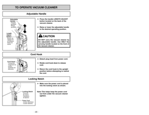 Page 20- 20 -- 45 -
➢Esta aspiradora esta equipada con un
protector térmico que automáticamente
se activa para proteger su aspiradora de
sobrecalentamiento.
➢Si existen obstrucciones que impiden el
flujo normal de aire al motor, el protector
térmico desconecta el motor
automáticamente. Esto permite que el
motor se enfrié para prevenir posible
daño a su aspiradora.
PARA CORREGIR EL PROBLEMA:
➢Apague y desenchufe la aspiradora para
permitir que se enfrié y el protector
térmico se reactive.
➢Revise y limpie la...