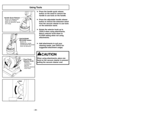 Page 28- 28 -
➢Lorsque le bac à poussière est
désinstallé, tourner le couvercle vers la
gauche et le soulever.
➢Retirer le filtre du bac à poussière, tel
quillustré.
➢Nettoyer le filtre principal en le tapant
légèrement au-dessus du récipient à
déchets.
➢Rincer à leau le cas échéant sans
utiliser de détergent ou de savon.
Permettre au filtre de sécher 24 heures
avant de le remettre dans laspirateur.
➢Le filtre est conçu spécifiquement pour
être installé dans le bac à poussière
dune seule façon. Pour...