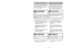 Page 33- 33 - - 32 -
Siguiendo las instrucciones dadas, se nueva
aspiradora Panasonic funcionará al nivel máximo
y continuará funcionando por mucho años en el
futuro. Lea la sección “Antes de pedir servicio” en
este manual para las recomendaciones para
arreglar unos problemas que puedan ocurrir.Cuidado de rutina de la aspiradora
Entretien de l’aspirateur
Les tâches décrites ci-dessous vous permettront
de tirer un rendement optimal de votre aspirateur
de longues années durant. Se reporter au 
> pour les mesures...