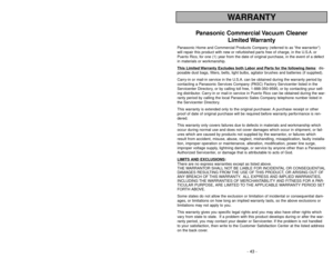 Page 43- 6 -
- 43 -
Importantes mesures de sécurité
Lors de l’utilisation de l’appareil, prendre certaines
précautions, dont les suivantes.
Lire attentivement ce manuel avant d’utiliser l’appareil
AVERTISSEMENT
Afin déviter tout risque dincendie, de chocs électriques ou de blessure:
1. NE PASlaisser lappareil sans surveillance lorsquil est branché. Toujours le
débrancher après usage et avant deffectuer tout entretien.
2.Afin déviter tout risque dincendie ou de chocs électriques, NE PASutiliser lappareil
à...