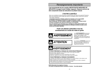 Page 3- 46 -
- 3 -
P Po
or
rt
te
er
r 
 u
un
ne
e 
 a
at
tt
te
en
nt
ti
io
on
n 
 p
pa
ar
rt
ti
ic
cu
ul
li
iè
èr
re
e 
 à
à 
 t
to
ou
us
s 
 l
le
es
s
a av
ve
er
rt
ti
is
ss
se
em
me
en
nt
ts
s 
 e
et
t 
 à
à 
 t
to
ou
ut
te
es
s 
 l
le
es
s 
 m
mi
is
se
es
s 
 e
en
n 
 g
ga
ar
rd
de
e.
.
A
AV
VE
ER
RT
TI
IS
SS
SE
EM
ME
EN
NT
T
P
PO
OU
UR
R 
 P
PR
RÉ
ÉV
VE
EN
NI
IR
R 
 L
LE
E 
 R
RI
IS
SQ
QU
UE
E 
 D
DE
E 
 C
CH
HO
OC
CS
S 
 É
ÉL
LE
EC
CT
TR
RI
IQ
QU
UE
ES
SNe jamais utiliser l’aspirateur sur une surface...