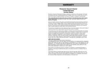 Page 35- 6 -
- 35 -
WARRANTY
Importantes mesures de sécurité
Lors de l’utilisation de l’appareil, prendre certaines
précautions, dont les suivantes.
Lire attentivement ce manuel avant d’utiliser l’appareil
AVERTISSEMENT
Afin déviter tout risque dincendie, de chocs électriques ou de blessure:
1. NE PASlaisser lappareil sans surveillance lorsquil est branché. Toujours le
débrancher après usage et avant deffectuer tout entretien.
2.Afin déviter tout risque dincendie ou de chocs électriques, NE PASutiliser...