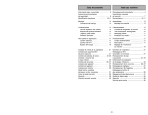 Page 9- 9 -
BEFORE REQUESTING SERVICEWARNING
Electric Shock or Personal Injury Hazard.
Disconnect the electrical supply before servicing or cleaning the unit. Failure to do 
so could result in electric shock or personal injury from cleaner suddenly starting.
Review this chart to find do-it-yourself solutions for minor performance
problems. Any service needed, other than those described in these
Operating Instructions, should be performed by an authorized service
representative.PROBLEM POSSIBLE CAUSE POSSIBLE...