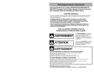 Page 3- 46 -
- 3 -
P Po
or
rt
te
er
r 
 u
un
ne
e 
 a
at
tt
te
en
nt
ti
io
on
n 
 p
pa
ar
rt
ti
ic
cu
ul
li
iè
èr
re
e 
 à
à 
 t
to
ou
us
s 
 l
le
es
s
a av
ve
er
rt
ti
is
ss
se
em
me
en
nt
ts
s 
 e
et
t 
 à
à 
 t
to
ou
ut
te
es
s 
 l
le
es
s 
 m
mi
is
se
es
s 
 e
en
n 
 g
ga
ar
rd
de
e.
.
A
AV
VE
ER
RT
TI
IS
SS
SE
EM
ME
EN
NT
T
P
PO
OU
UR
R 
 P
PR
RÉ
ÉV
VE
EN
NI
IR
R 
 L
LE
E 
 R
RI
IS
SQ
QU
UE
E 
 D
DE
E 
 C
CH
HO
OC
CS
S 
 É
ÉL
LE
EC
CT
TR
RI
IQ
QU
UE
ES
SNe jamais utiliser l’aspirateur sur une surface...