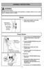 Page 14ASSEMBLY INSTRUCTIONS
➢
➢Slide wands together until wand
button snaps into place. 
Cord HolderPorte-cordon
Sujetador
del cordón
Wand Button
Bouton du tube
Botón del tubo
WARNING
Electrical Shock Hazard
DO NOT plug into electrical supply until assembly is complete. Failure to do so\
 could
result in electrical shock or injury.
Wands
➢
➢  
  
 
Insert wands into POWER NOZZLE
until the wand button snaps into
place.
➢ ➢ Connect POWER NOZZLE plug and
cord as shown.
➢ ➢  
  
 
Do not force.
➢
➢ Raised area of...