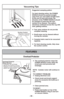 Page 30- 30 -
Suction ControlRégulateur d’aspiration
Control de aspiración
Vacuuming Tips
Suggested sweeping pattern
For best cleaning action, the POWER
NOZZLE should be pushed straight
away from you and pulled straight back.
At the end of each pull stroke, the
direction of the POWER NOZZLE should
be changed to point into the next
section to be cleaned. This pattern
should be continued across the rug with
slow, gliding motions.
➢ Fast, jerky motions do not provide
complete cleaning.
    
➢  Small areas can be...