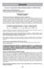 Page 59- 59 -
Garantía
Garantía Limitada (SOLO PARA ESTADOS UNIDOS Y PUERTO RICO)
Panasonic Home and Health Company,
Division of Panasonic Corporation of North America
One Panasonic Way, Secaucus, New Jersey 07094
Aspiradora Panasonic Garantía Limitada
Cobertura de la Garantía Limitada (Solo para USA y Puerto Rico) 
Si su producto no funciona apropiadamente debido al defecto en materiale\
s o mano de obra, la
Compañía  Panasonic Home and Health (referido como el “ Emisor\
 de la garantía”) podrá, por la...