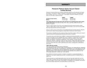 Page 55- 55 -
- 6 -
Importantes mesures de sécurité
Lors de l’utilisation de l’appareil, prendre certainesprécautions, dont les suivantes.
Lire attentivement ce manuel avant d’utiliser l’appareil
AVERTISSEMENT
Afin déviter tout risque dincendie, de chocs électriques ou de blessure:
1. NE PAS laisser lappareil sans surveillance lorsquil est branché. Toujours le
débrancher après usage et avant deffectuer tout entretien.
2. Afin déviter tout risque dincendie ou de chocs électriques,  NE PASutiliser lappareil
à...