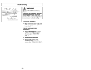 Page 52- 13 -
- 52 -
Overload Tools-
POWER Protector Headlight On-Board Cord Length  Dirt Sensor
120V. AC (60Hz)
YesYes Yes 28 Ft. (8.5 m) Yes
12.0 A
Protector
contra ExtensiónDetector
Voltaje subrecargas Luz Herramientas de cordón de 
tierra
120V. AC (60Hz)
SiSiSi 8,5 m (28 pi)  Si
12,0 A
Protecteur Dispositif Longueur Détecteur
Alimentation de surcharge d’éclairage Accessoiresdu cordon de 
poussière
120 V c.a. (60 Hz)
OuiOui Oui 8,5 m (28 pi)  Oui
12,0 A
FEATURE CHART
Diagrama de característicasTableau des...