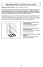 Page 16- 16 -
Vacuuming Tips / Sugerencias para aspirar

Fast, jerky motions do not provide
complete cleaning.
Las pasa  das rDpi 
das y jalo na das no
logran una lim pieza com pleta.
 Small areas can be cleaned without
moving the canister
Areas pequeHas pueden ser limpiadas
sin mover la aspiradora.
 Carpeted stairs need to be vacuumed
regularly.
Escaleras alfombradas necesitan ser
aspiradas regularmente.
Suggested sweeping pattern /  Estilo de lim pieza suge rido
For best cleaning action, the floor brush...