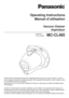 Page 1Operating InstructionsManuel d’utilisation
Vacuum Cleaner Aspirateur
MC-CL485
Model No.
N˚ de modèle
Please read this Operating Instructions completely before using your vacuum cleaner in order to 
use it properly and ensure its lasting operation. After reading this instructions, store it safely so that 
it is accessible whenever necessary.
Keep pages 5 and 10 open while reading this manual, to make easy to identify the dif ferent parts 
of the product.
Veuillez lire enti èrement ce manuel d’utilisation...